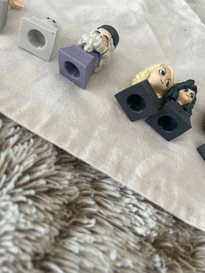 6 figurines Harry Potter wizzis bout de crayon stylo - photo numéro 3