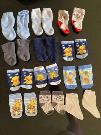 12 paires de chaussettes 15/17