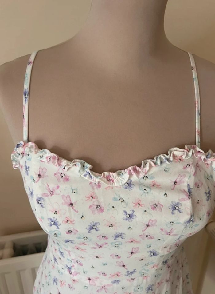 Robe d’été, blanche à motifs, NA-KD - photo numéro 2