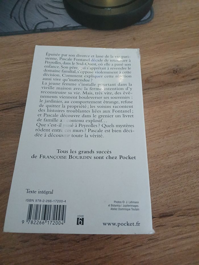LIVRE L INCONNU DE PEYROLLE DE FRANCOISE BOURDIN - photo numéro 2