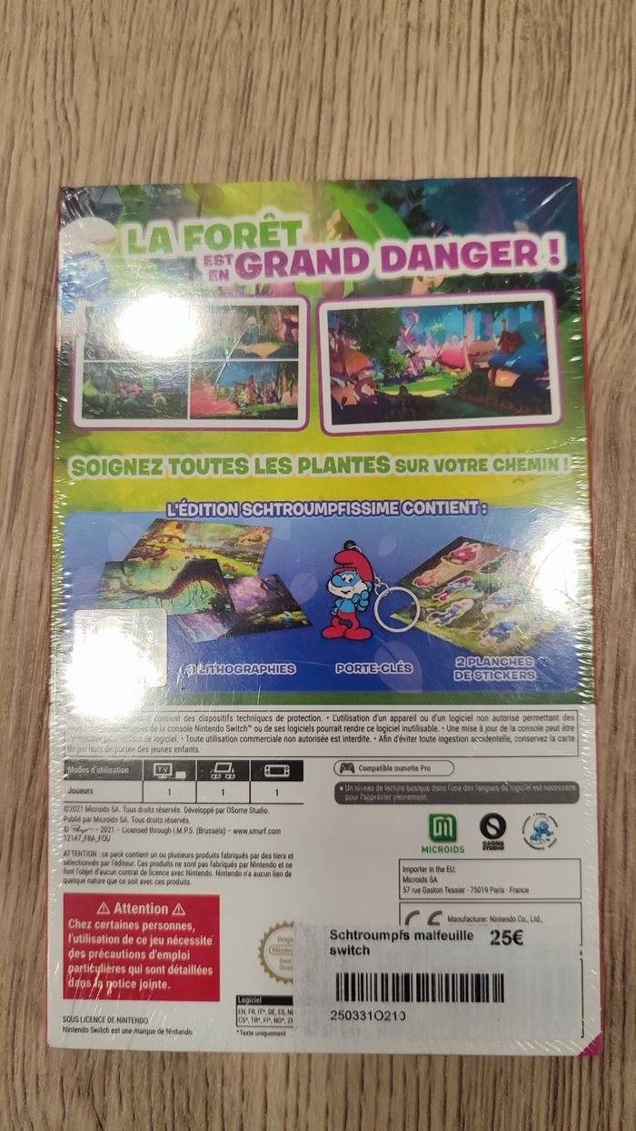 Les Schtroumpfs mission malfeuille (schtoumpfissime édition) switch neuf - photo numéro 2