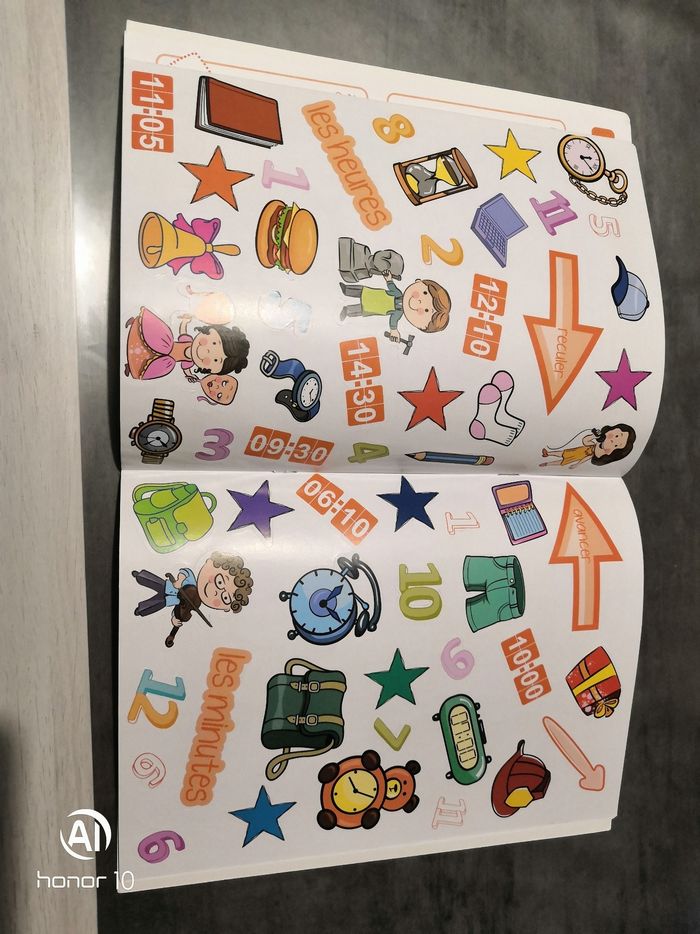 Cahier exercice " lire l'heure" - photo numéro 3