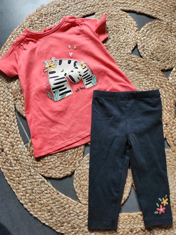 T-shirt + legging 12 mois
