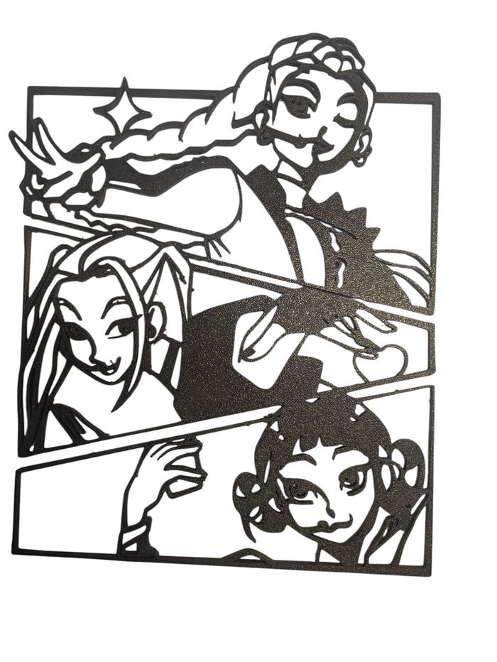 Décoration murale K-Pop – Création artisanale inspirée de la série Netflix