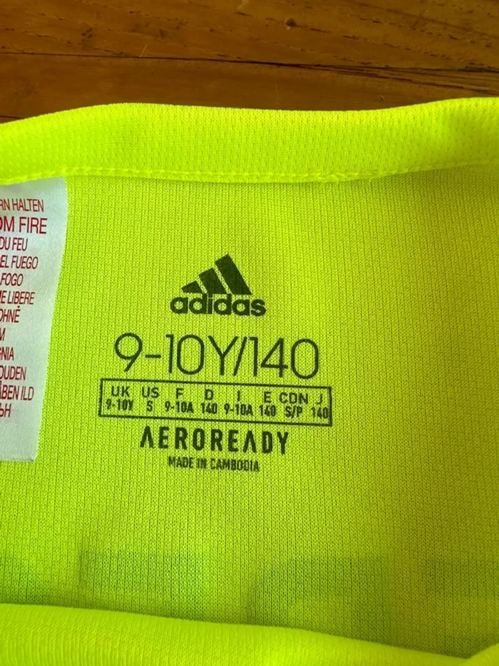 Maillot de foot jaune Adidas - photo numéro 3