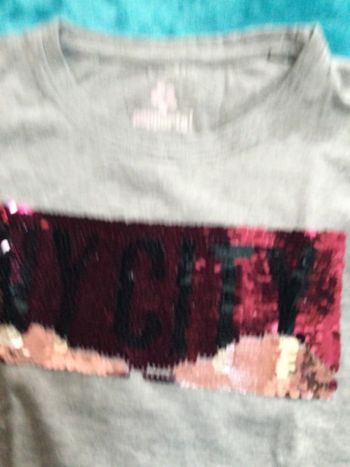 teeshirt  pepperts 7 /  8 ans gris tbe  122 / 128 cm