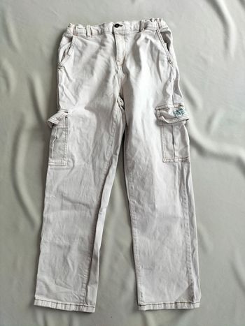 🤍 Jeans large cargo crème - 12 ans - Creeks - En très bon état 🤍
