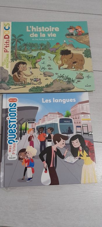 Lot de 2 livres Mes ptites questions et Mes ptits docs