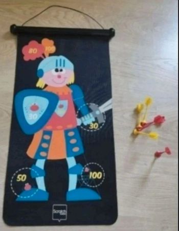 Jeu de fléchettes magnétique chevalier / dragon
