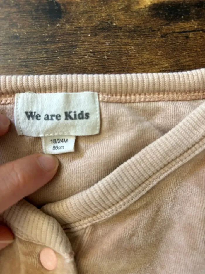 Veste en velours rose poudré - photo numéro 3