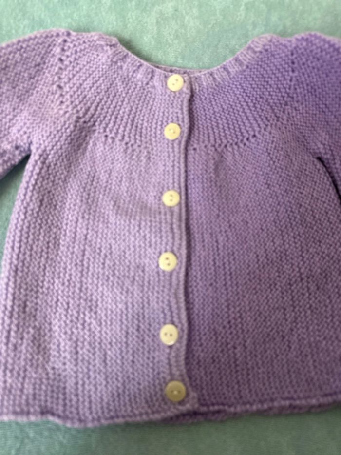 Gilet tricoté main - photo numéro 2