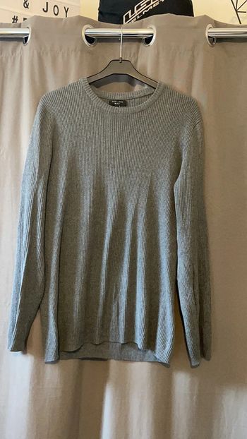 Pull gris homme