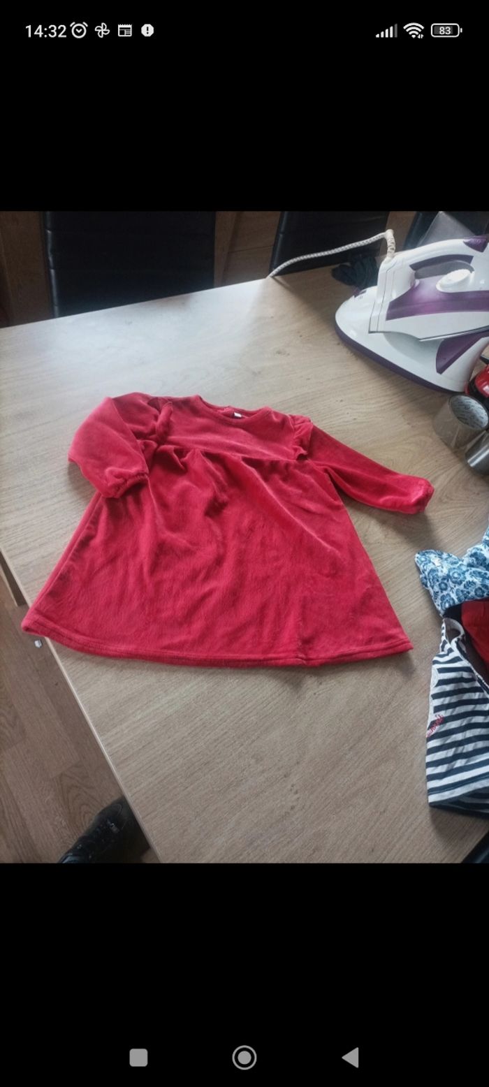 Robe velours rase 2 ans