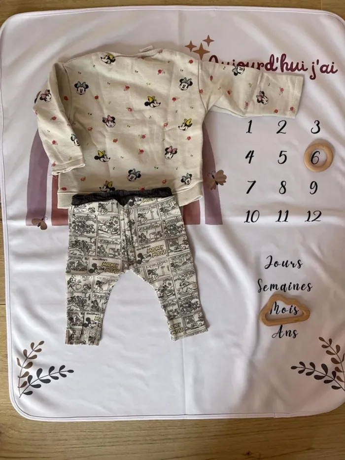 Ensemble bébé fille Zara – Taille 6 mois – Motif Disney - photo numéro 4
