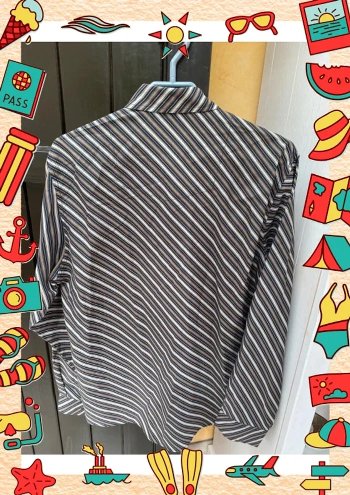 Chemise rayée à rayures Angelo litrico s - photo numéro 3