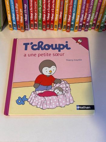 Livre tchoupi à une petite sœur 