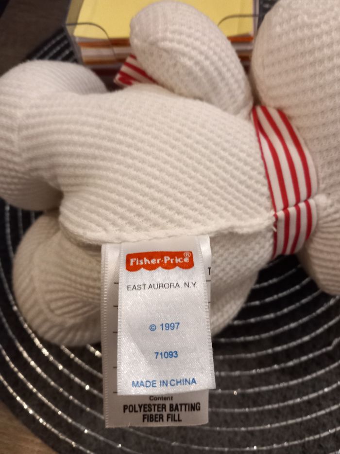 Peluche fisher price cozies 1998  bonhomme de neige rare - photo numéro 7