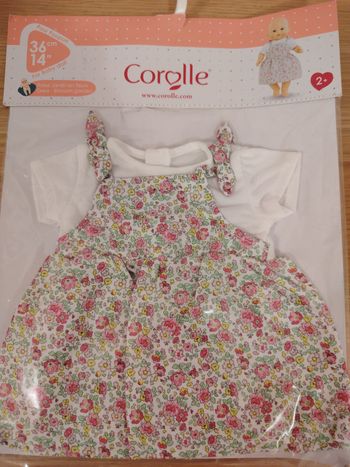 Robe jardin en fleurs poupon corolle 36 cm