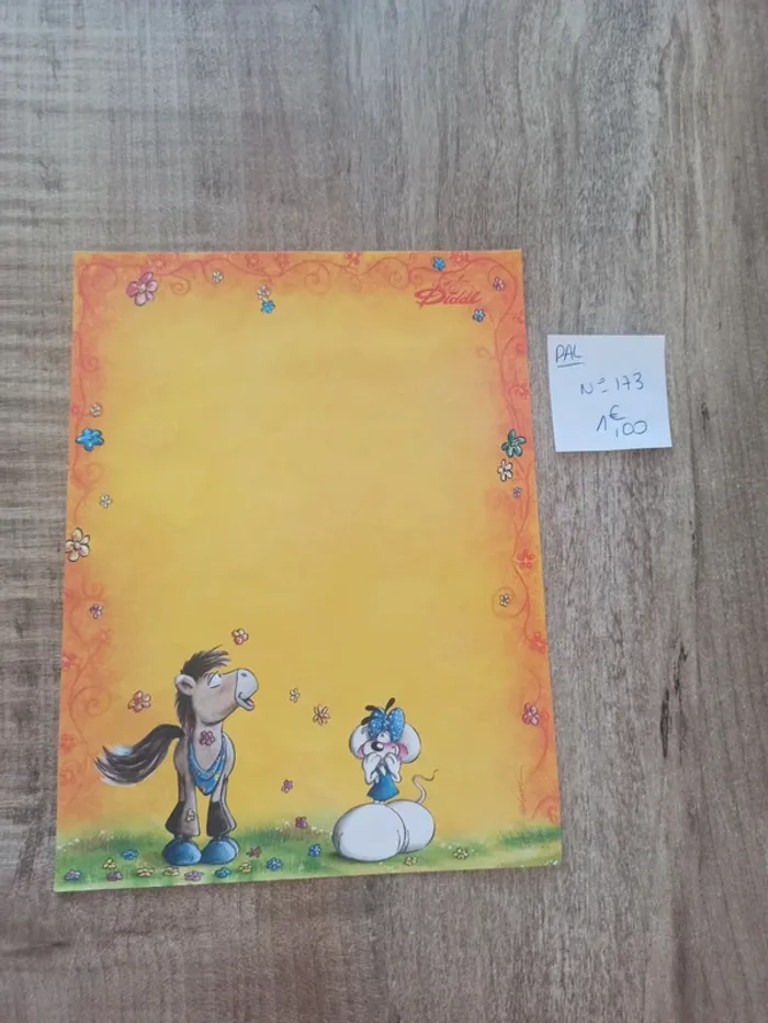 Papier à lettre Diddl 173 1,00€