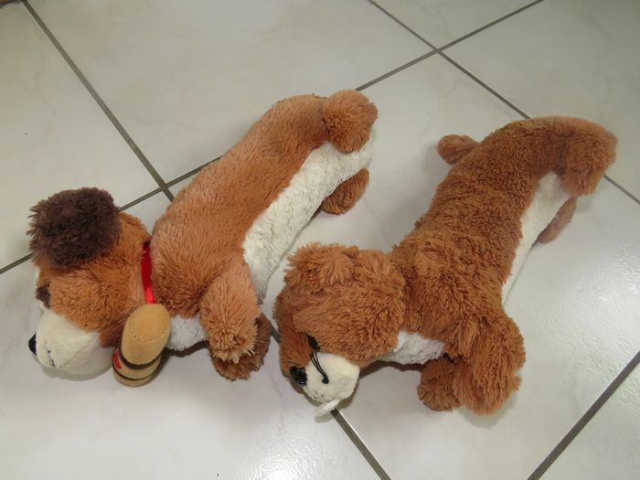 lot de 2 trousses en peluche - photo numéro 3