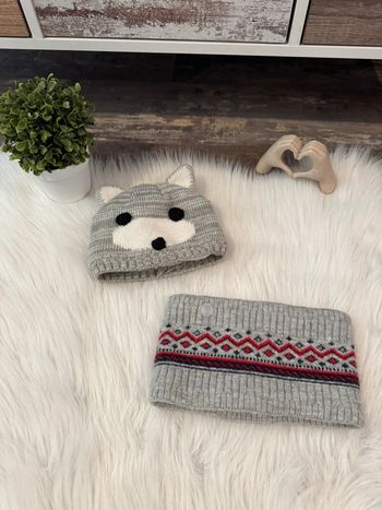 Bonnet écharpe bébé garçon