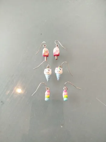 Lot de boucles d'oreilles 
