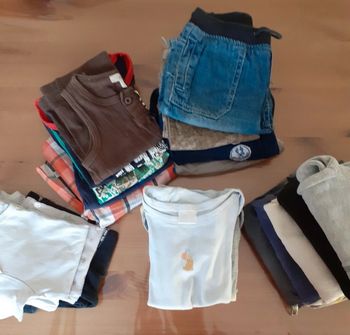 Lot 21 vêtements légers garçon 3 ans