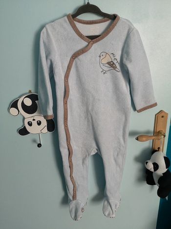 Pyjama 1 pièce 18 mois velours