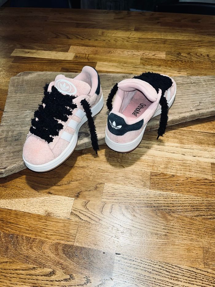 Adidas campus rose lacets fluffy - photo numéro 8