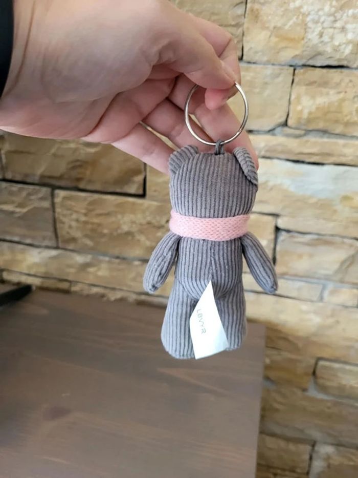 Porte clés chat en velours - photo numéro 2