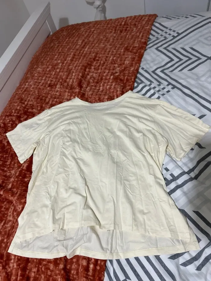 T-shirt beige - photo numéro 3