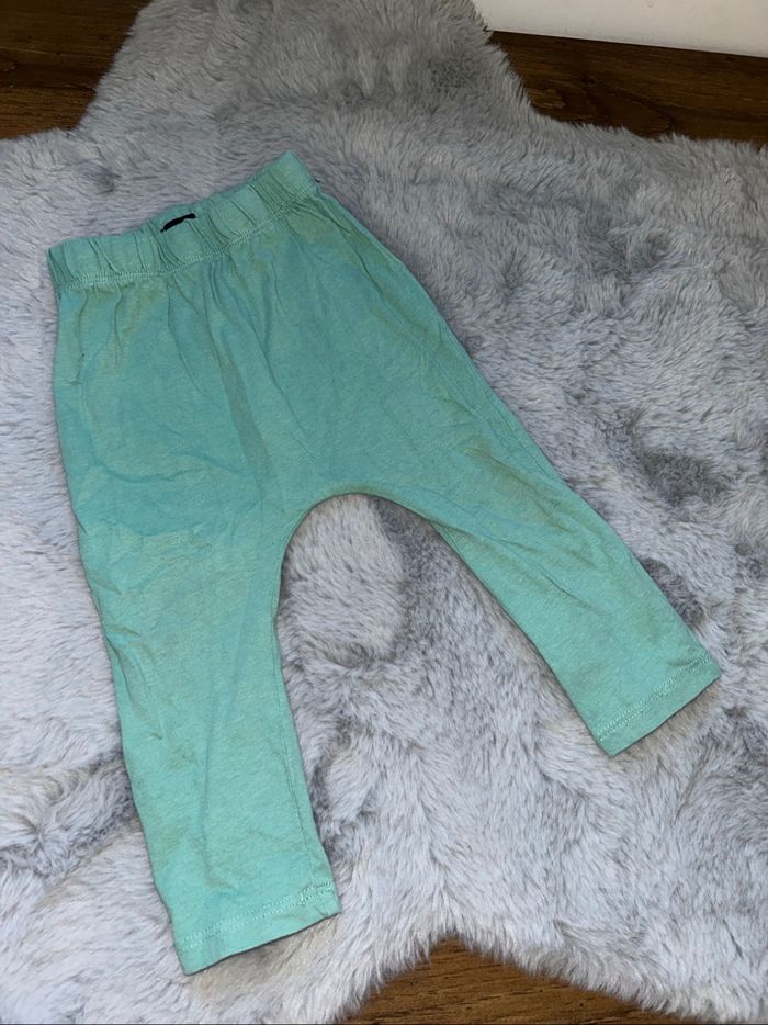 Legging / pantalon souple bleu turquoise - 18 mois - In Extenso