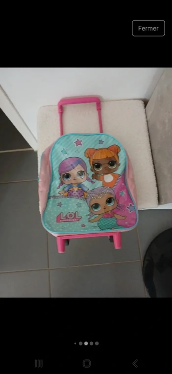 Cartable poupée lol