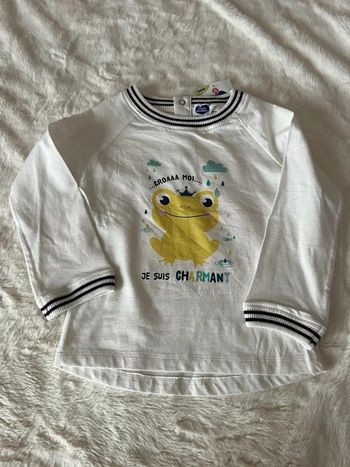 Tee shirt manche longue grenouille
