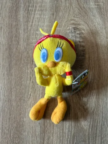 Peluche porte‑clé Tweety / Looney Tunes Play by Play / Warner Bros / Neuf avec étiquette