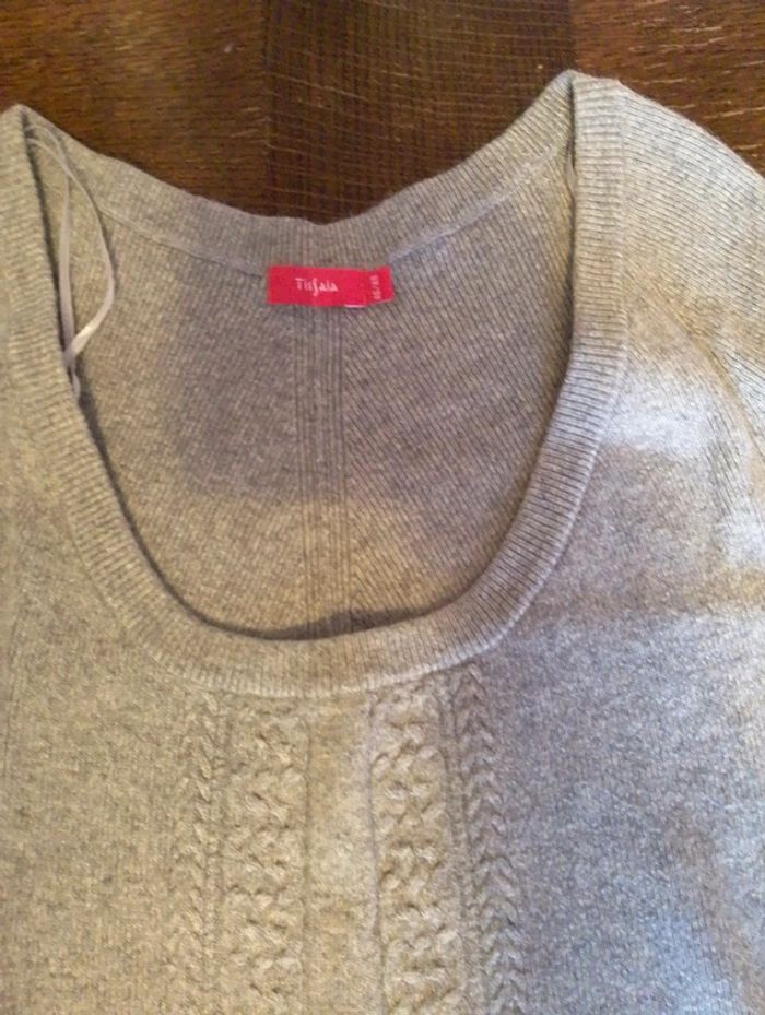 Robe pull grise manche courte - photo numéro 3