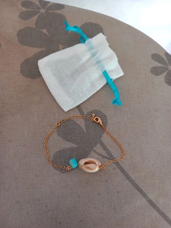 👧bracelet Neuf poignet ou cheville coquillage