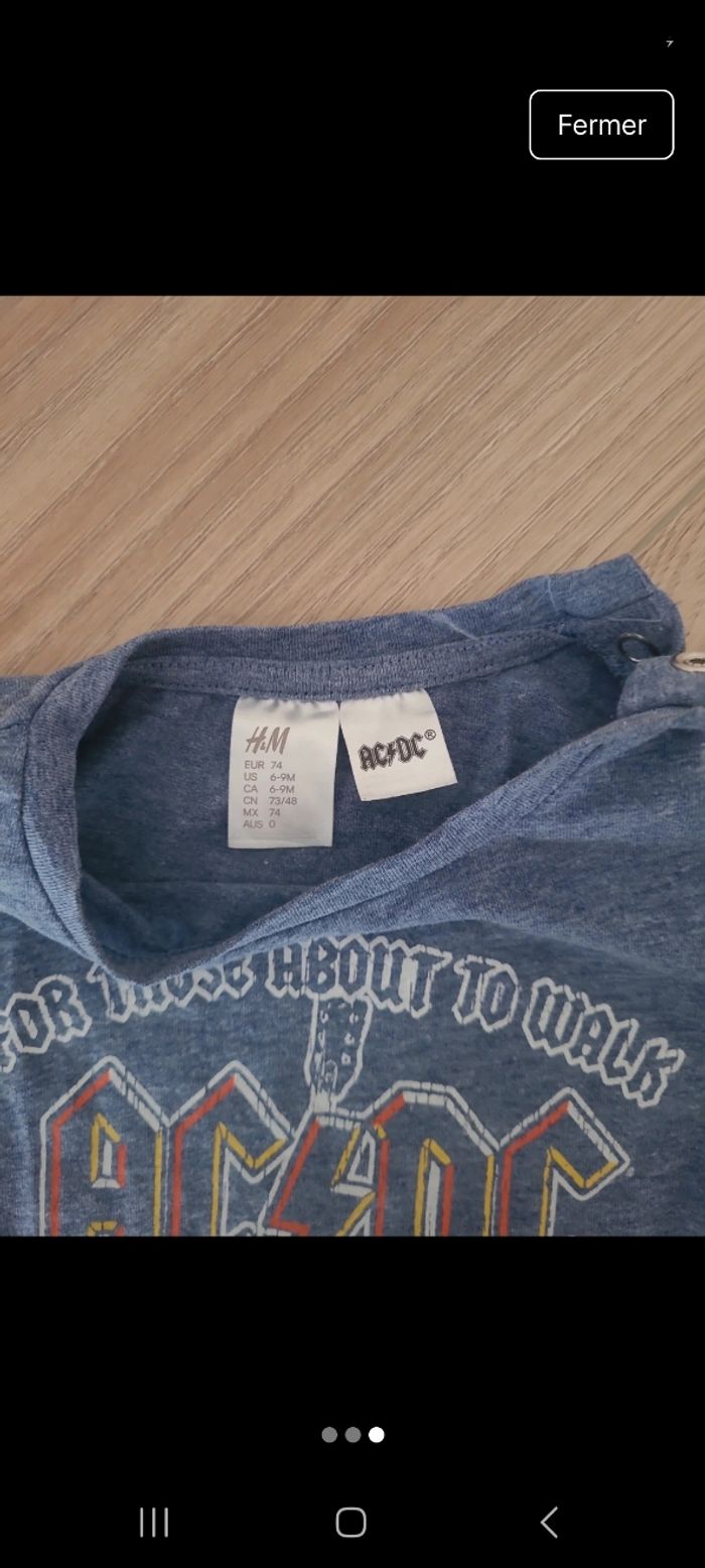 T shirt acdc - photo numéro 2