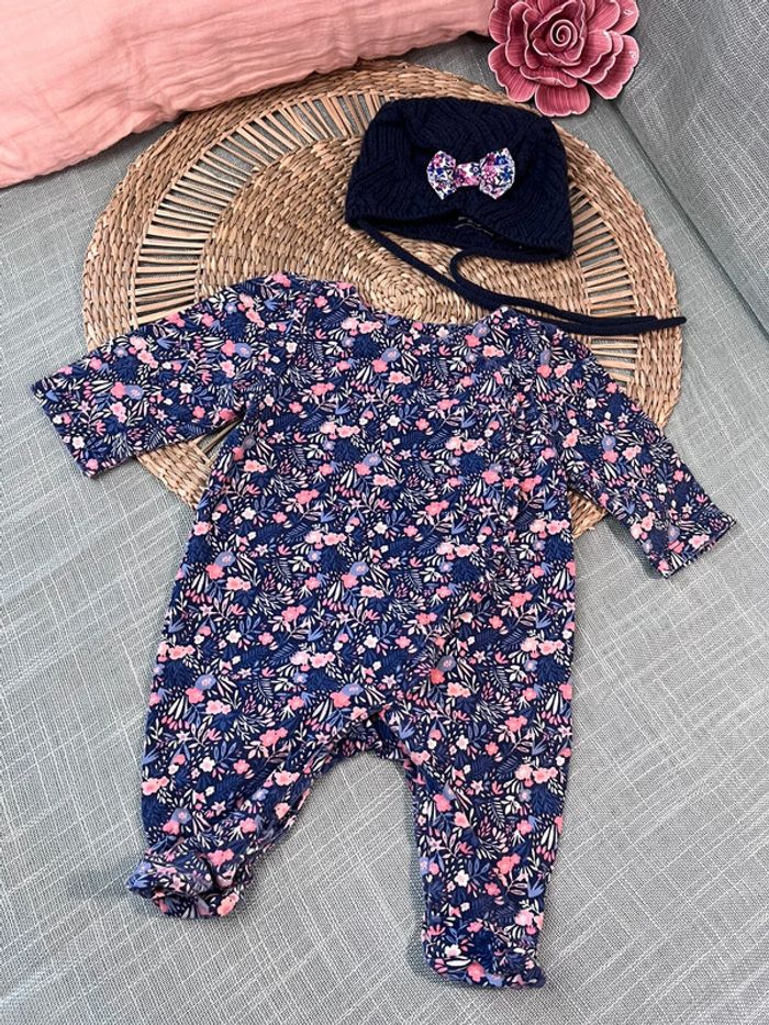 Pyjama et bonnet taille naissance