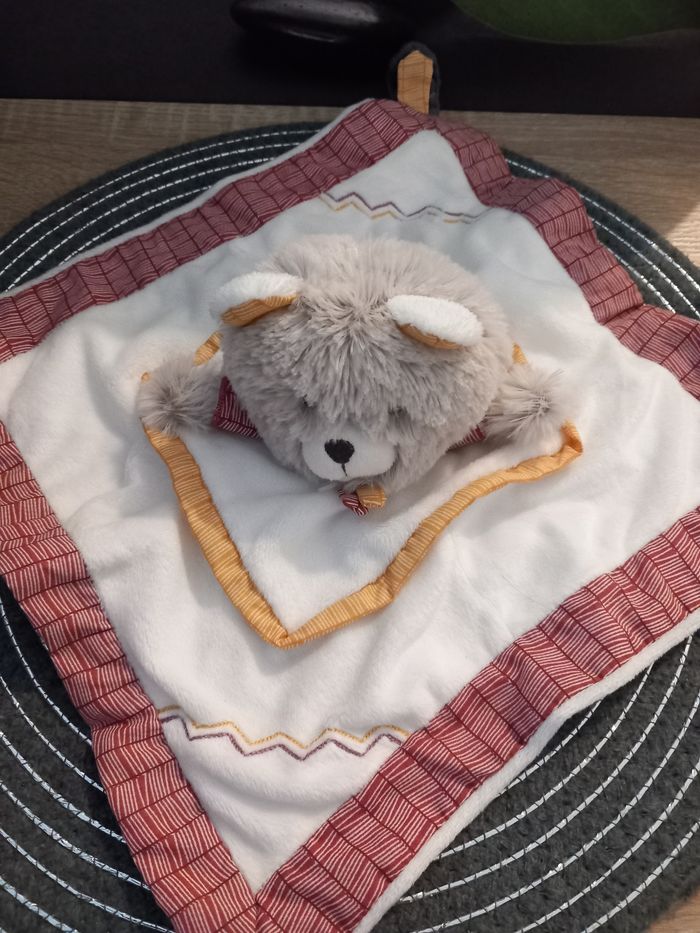 Peluche doudou ours sauthon - photo numéro 4