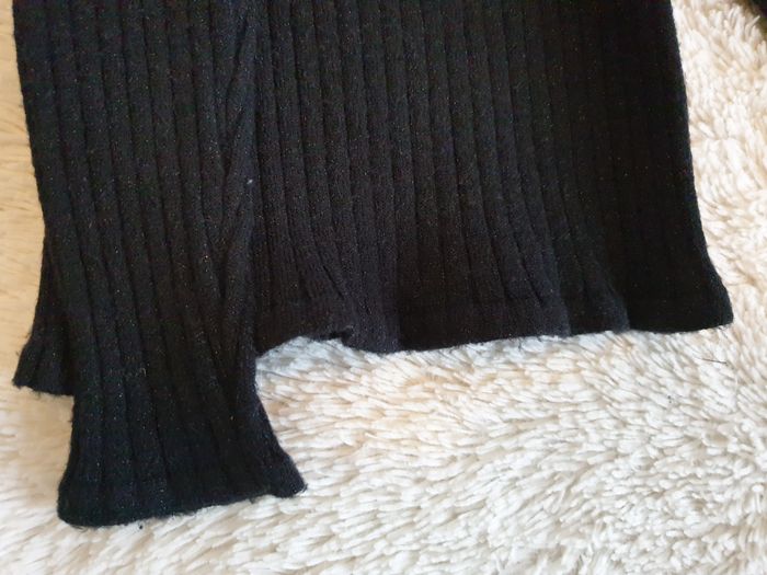 Pull col roulé noir irisé - T2A - TAO - photo numéro 7