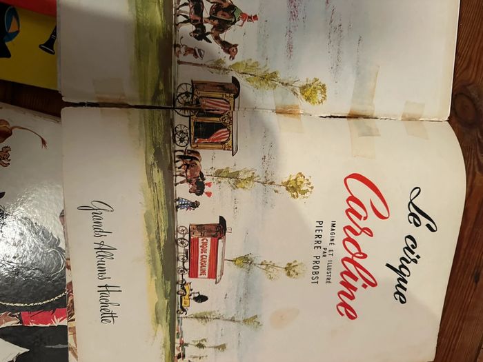 Lot de 4 livres Caroline Grands albums Hachette anciens état satisfaisant Probst - photo numéro 10