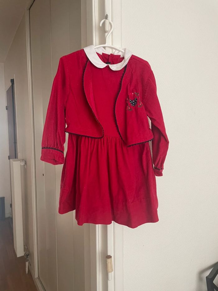 Robe Vintage en velours  Rainett  fille - photo numéro 5