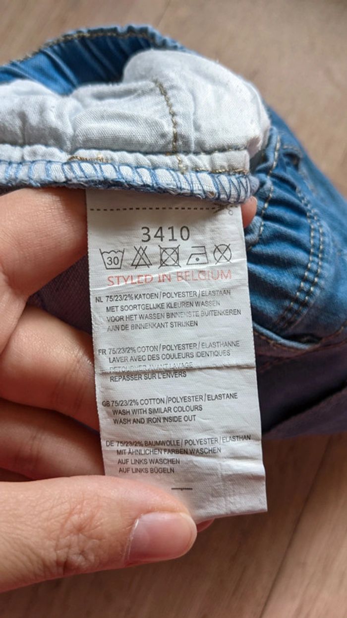 Short bébé 6 Mois bleu jean - photo numéro 5