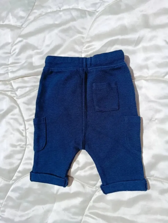 Pantalon bleu marine Kiabi 3 mois 56 62 cm 6 kg - photo numéro 3