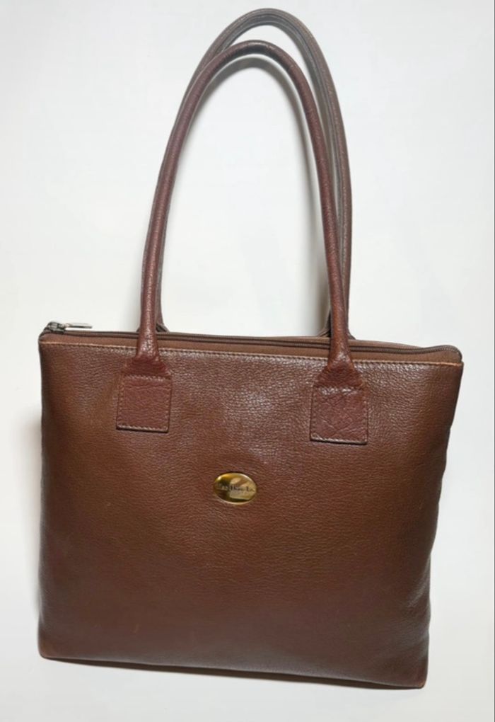 Mac Douglas marron cuir buffle très bon état 35x28 anse 50