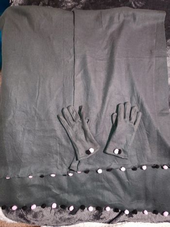 Ensemble poncho et Gant