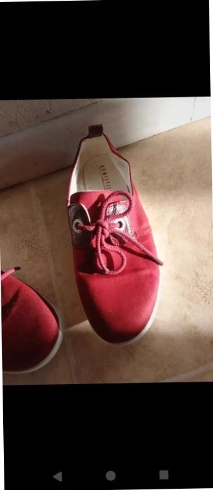 Chaussure femme armistice bordeaux rouge - photo numéro 3