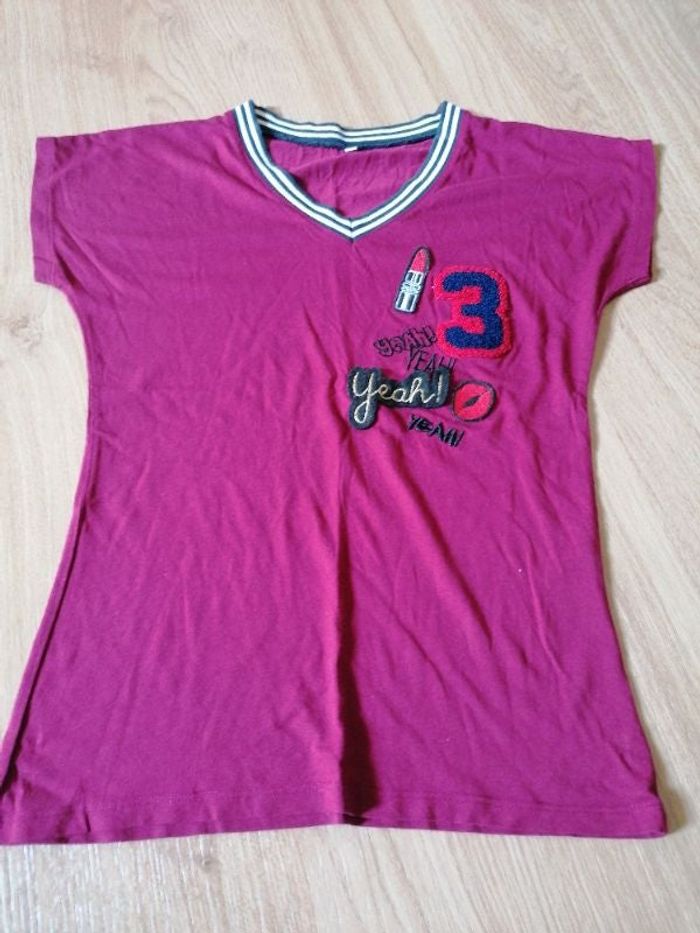Tee-shirt manches courtes femme XS Tissaia