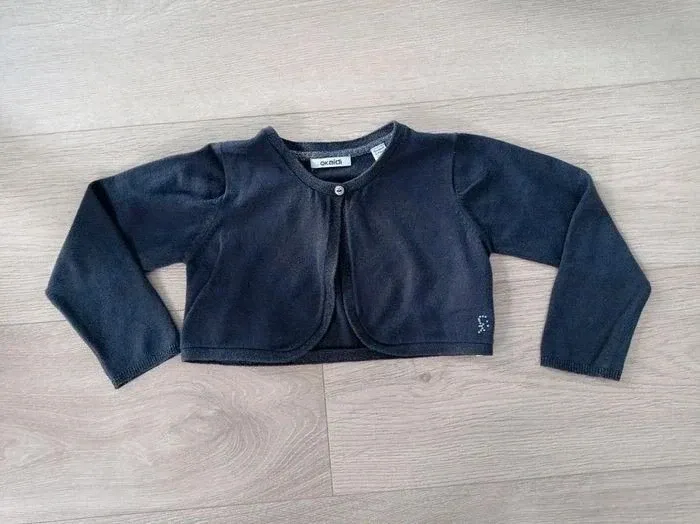 Gilet court fille gris Okaïdi 4 ans